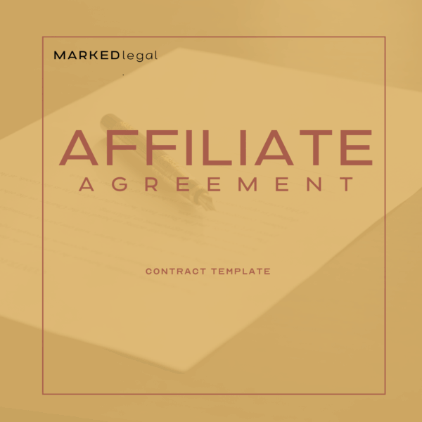 Affiliate Agreement Template