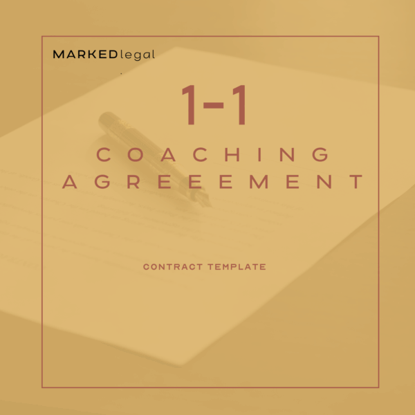 One on One Coaching Agreement